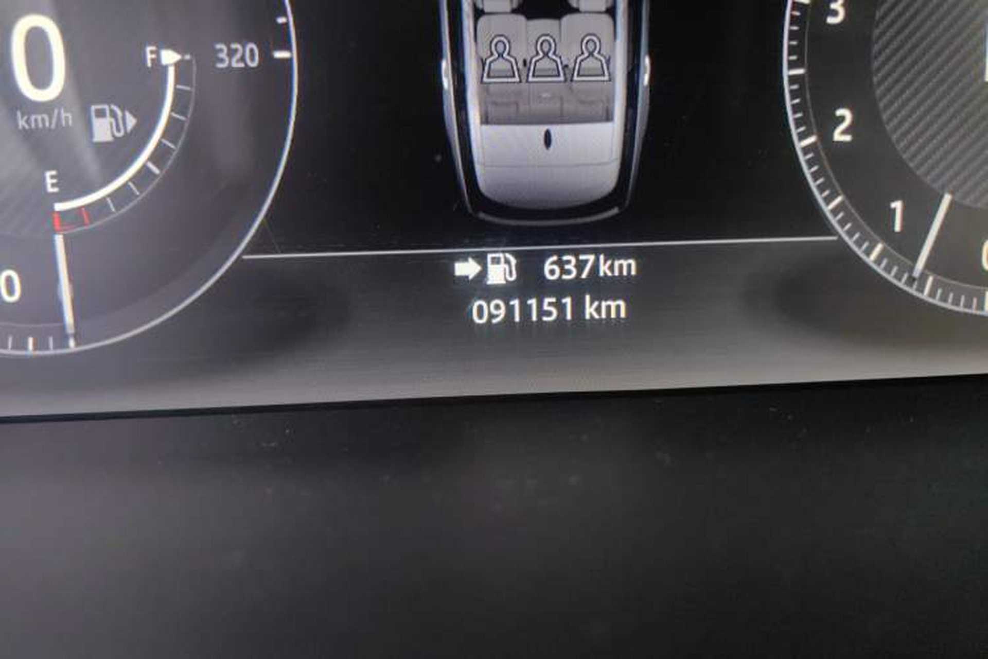 Used Land Rover Range  Odometer Close Up