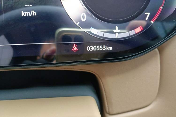 Used Land Rover Range 2024 3.0 L6 400 PS Prestige Extended Version 7-Seater Odometer Close Up