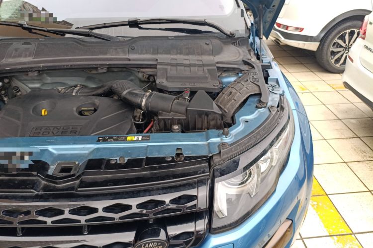 Used Land Rover Range Evoque 2013 2.0T 3-Door Electric Blue Limited Edition Engine Bay Left