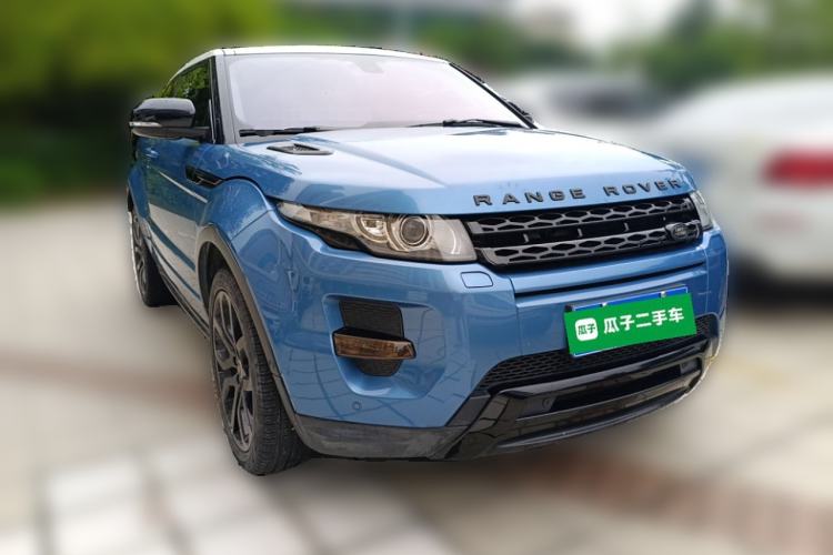 Used Land Rover Range Evoque 2013 2.0T 3-Door Electric Blue Limited Edition Front Right 45 Deg