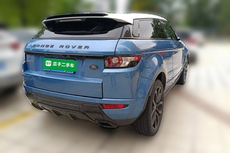 Used Land Rover Range Evoque 2013 2.0T 3-Door Electric Blue Limited Edition Rear Right 45 Deg