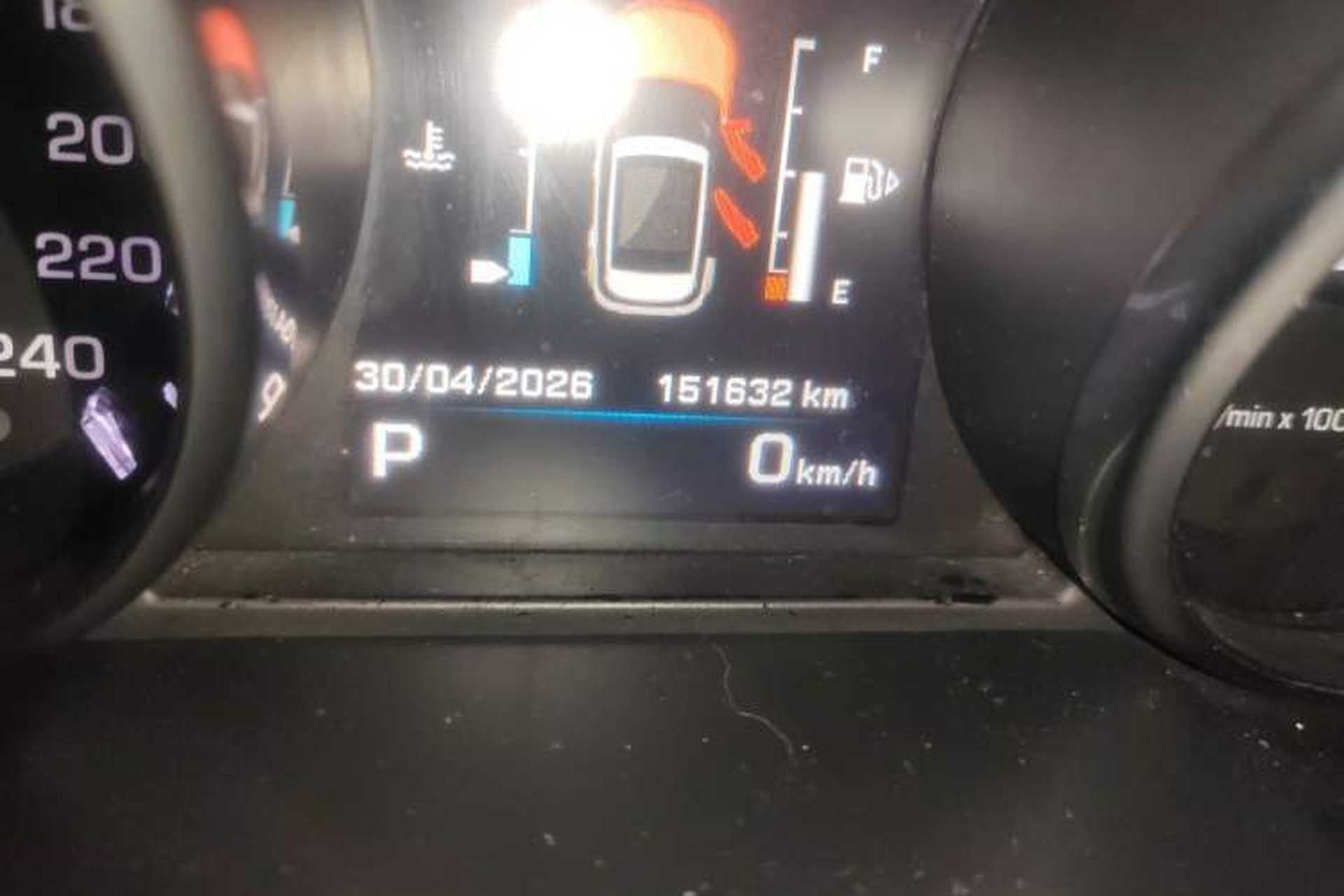 Used Land Rover Range Evoque 2013 2.0T 5-Door Ignite Edition Odometer Close Up