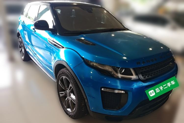Used Land Rover Range Evoque 2018 240 PS Dream Lotus Lake Blue Limited Edition Front Right 45 Deg