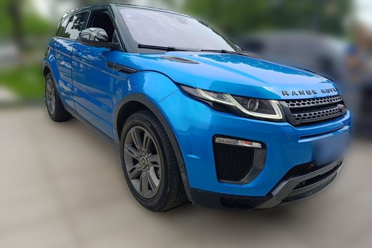 Used Land Rover Range Evoque 2018 240 PS Dream Lotus Lake Blue Limited Edition Front Right 45 Deg
