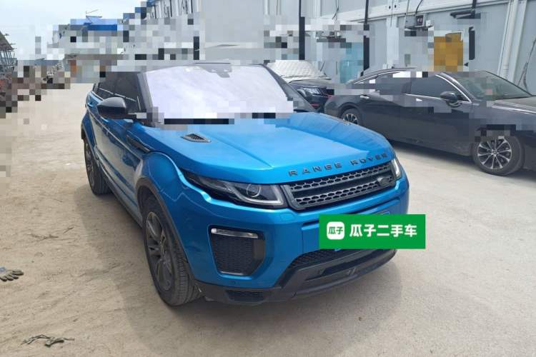 Used Land Rover Range Evoque 2018 240 PS Dream Lotus Lake Blue Limited Edition Front Right 45 Deg