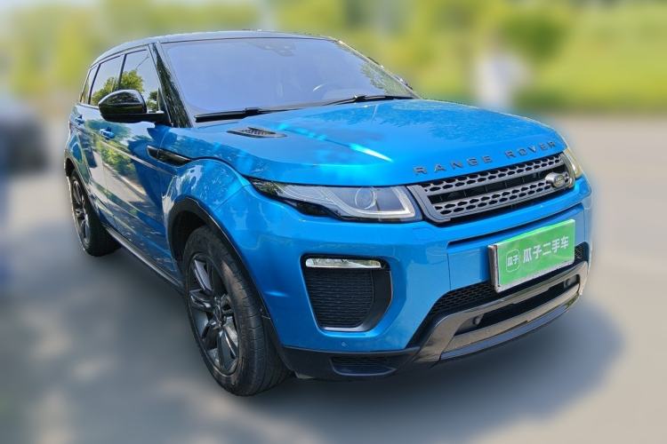 Used Land Rover Range Evoque 2018 240 PS Dream Lotus Lake Blue Limited Edition Front Right 45 Deg