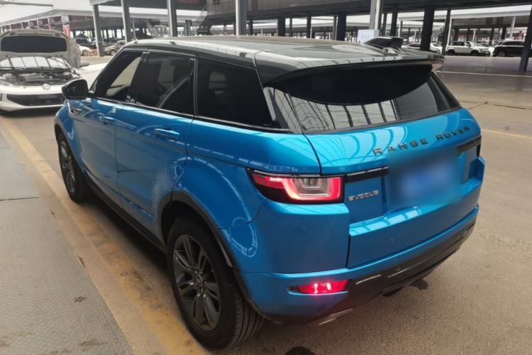 Used Land Rover Range Evoque 2018 240 PS Dream Lotus Lake Blue Limited Edition Rear Left 45 Deg