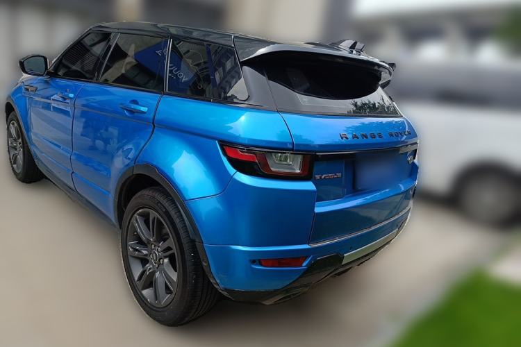 Used Land Rover Range Evoque 2018 240 PS Dream Lotus Lake Blue Limited Edition Rear Left 45 Deg