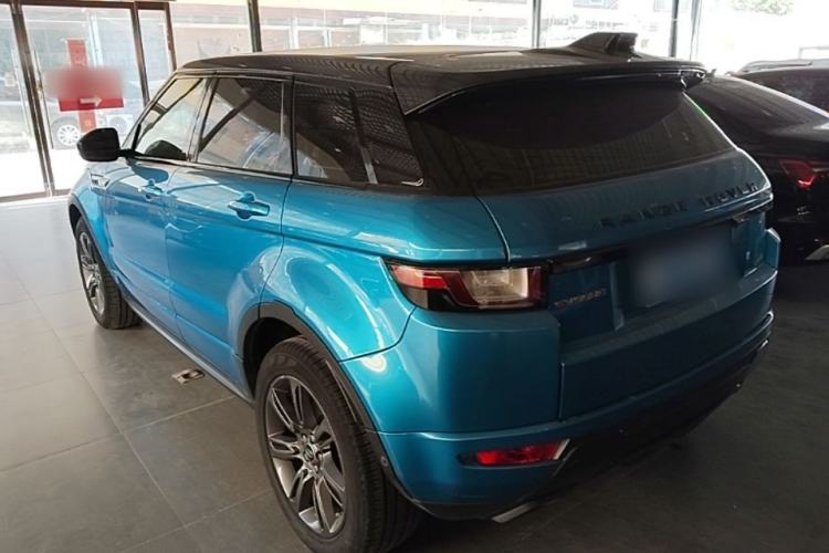 Used Land Rover Range Evoque 2018 240 PS Dream Lotus Lake Blue Limited Edition Rear Left 45 Deg