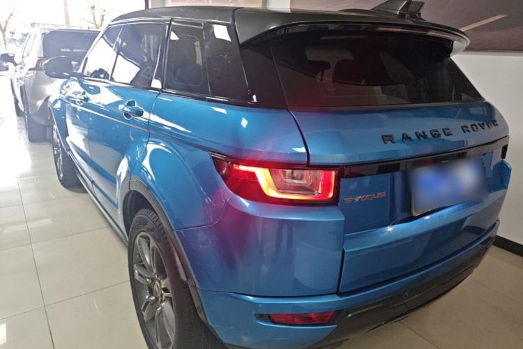 Used Land Rover Range Evoque 2018 240 PS Dream Lotus Lake Blue Limited Edition Rear Left 45 Deg