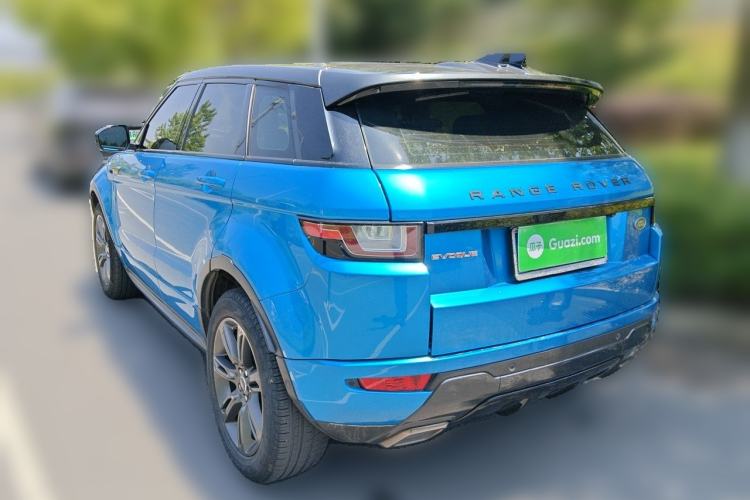 Used Land Rover Range Evoque 2018 240 PS Dream Lotus Lake Blue Limited Edition Rear Left 45 Deg