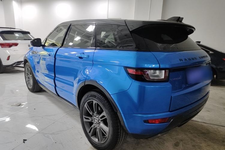 Used Land Rover Range Evoque 2018 240 PS Dream Lotus Lake Blue Limited Edition Rear Left 45 Deg