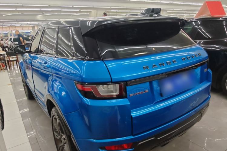 Used Land Rover Range Evoque 2018 240 PS Dream Lotus Lake Blue Limited Edition Rear Left 45 Deg