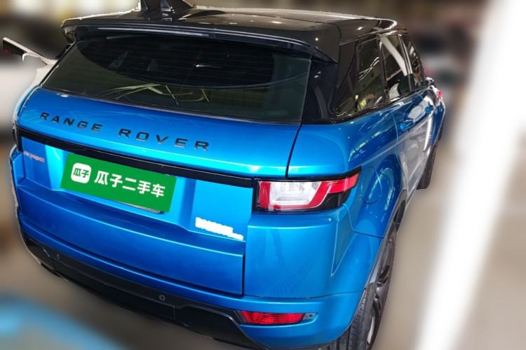 Used Land Rover Range Evoque 2018 240 PS Dream Lotus Lake Blue Limited Edition Rear Right 45 Deg