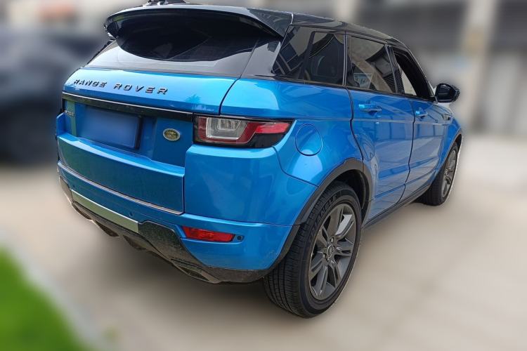 Used Land Rover Range Evoque 2018 240 PS Dream Lotus Lake Blue Limited Edition Rear Right 45 Deg