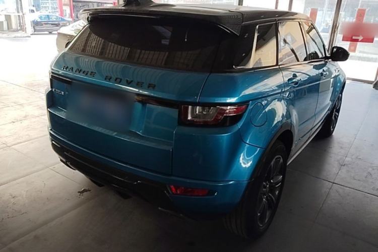 Used Land Rover Range Evoque 2018 240 PS Dream Lotus Lake Blue Limited Edition Rear Right 45 Deg