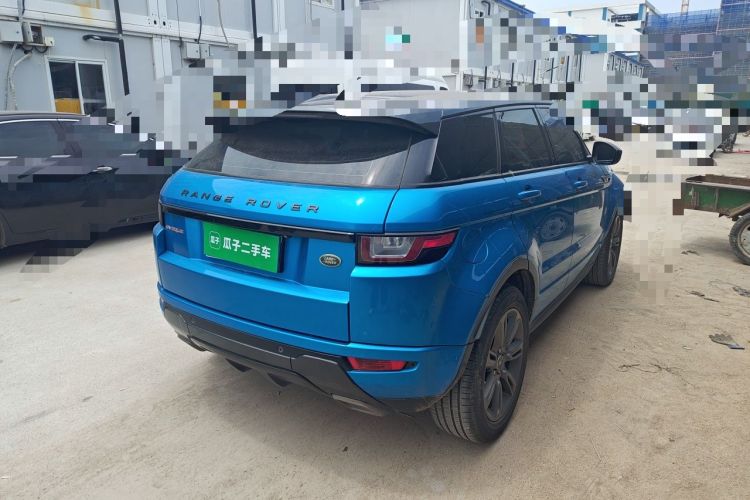 Used Land Rover Range Evoque 2018 240 PS Dream Lotus Lake Blue Limited Edition Rear Right 45 Deg