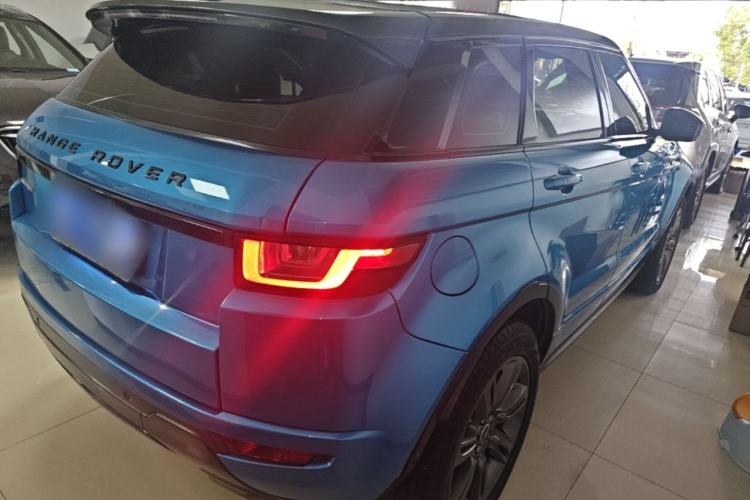 Used Land Rover Range Evoque 2018 240 PS Dream Lotus Lake Blue Limited Edition Rear Right 45 Deg