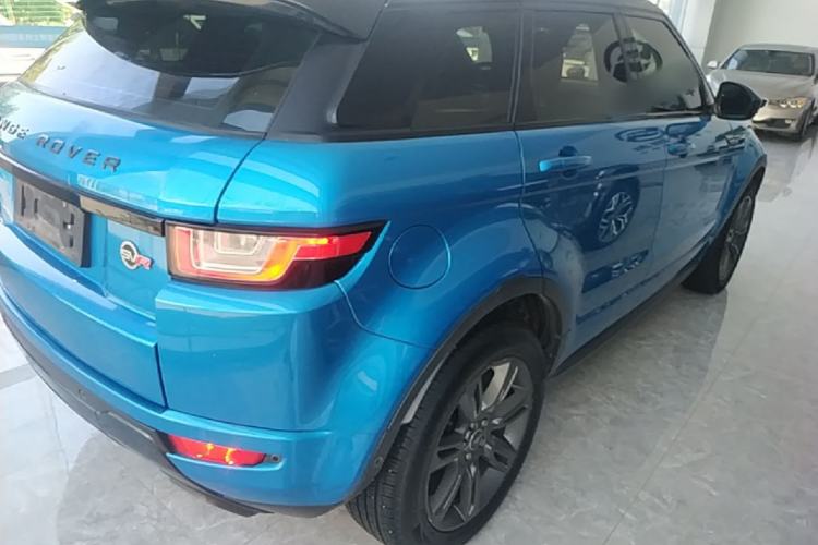 Used Land Rover Range Evoque 2018 240 PS Dream Lotus Lake Blue Limited Edition Rear Right 45 Deg