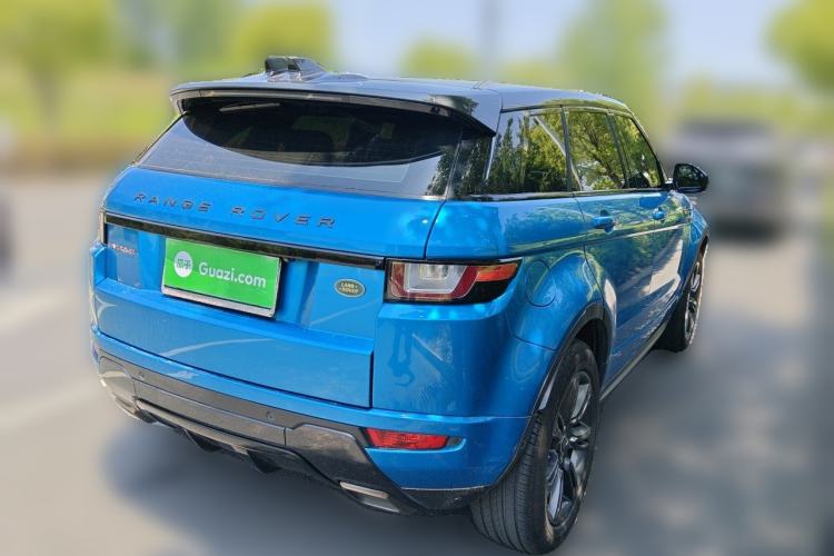 Used Land Rover Range Evoque 2018 240 PS Dream Lotus Lake Blue Limited Edition Rear Right 45 Deg