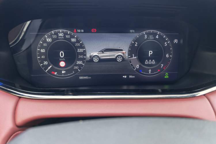 Used Land Rover Range Evoque 2020 249 PS R-DYNAMIC S Sport Edition Odometer Close Up