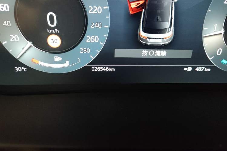 Used Land Rover Range Evoque 2023 Aurora L 249 PS Luxury Edition Odometer Close Up