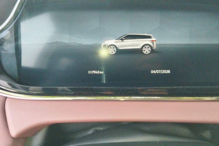 Used Land Rover Range Evoque 2024 Aurora L 249 PS Glowing Limited Edition Odometer Close Up