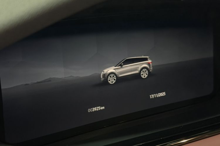 Used Land Rover Range Evoque 2024 Aurora L 249 PS Prestige Light-Chasing Edition Odometer Close Up