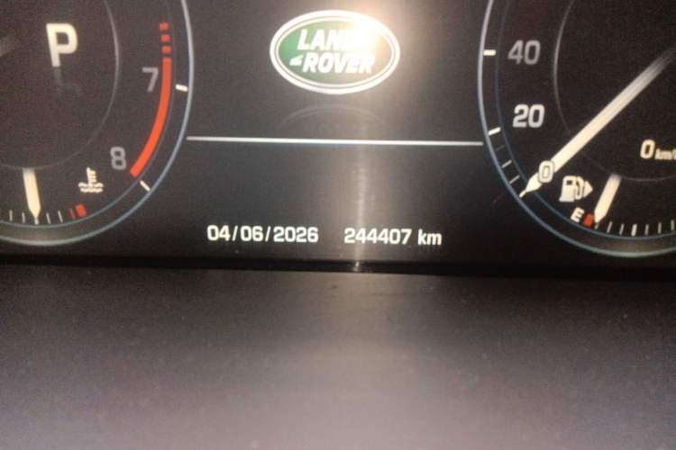Used Land Rover Range Sport  Odometer Close Up