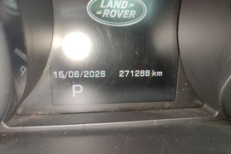 Used Land Rover Range Sport  Odometer Close Up