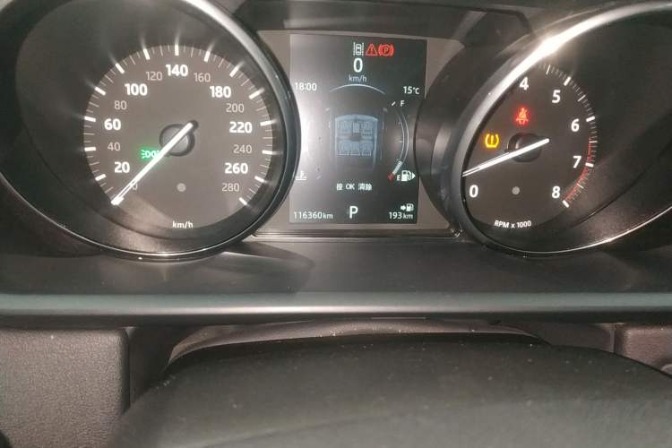Used Land Rover Range Sport 2016 3.0 SC V6 HSE Odometer Close Up