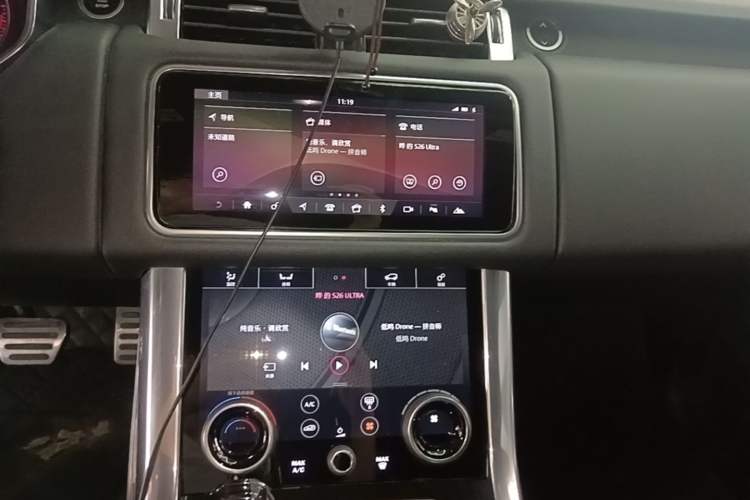 Used Land Rover Range Sport 2018 3.0T Gasoline HSE U.S. Specification Audio And AC Panel
