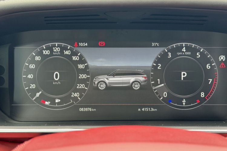 Used Land Rover Range Sport 2018 3.0 SC V6 HSE DYNAMIC Odometer Close Up