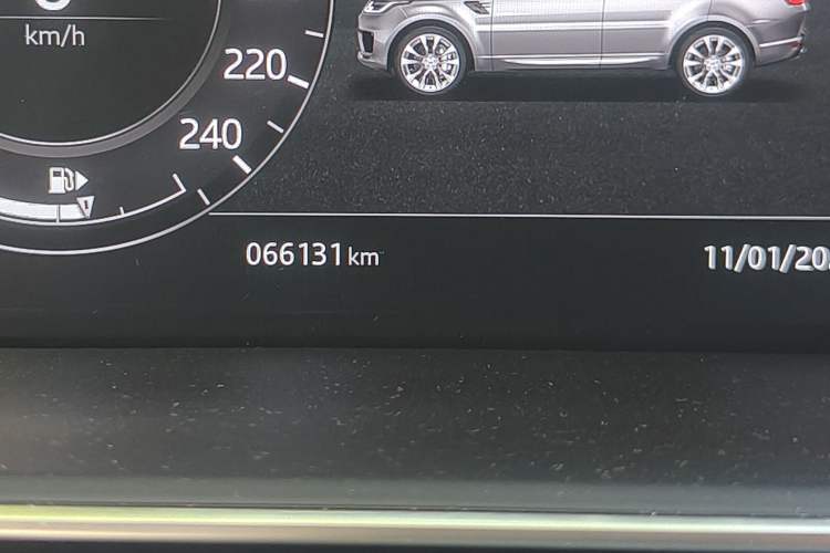 Used Land Rover Range Sport 2019 3.0 SC V6 Special Edition Odometer Close Up