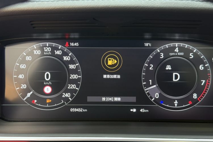 Used Land Rover Range Sport 2019 3.0 L6 HSE DYNAMIC Odometer Close Up