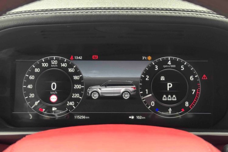 Used Land Rover Range Sport 2019 3.0 L6 HSE DYNAMIC Odometer Close Up