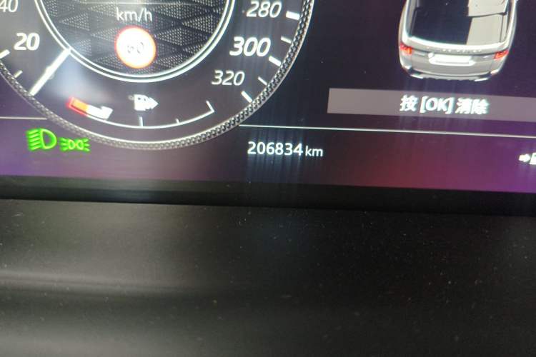 Used Land Rover Range Sport 2019 3.0 L6 HSE DYNAMIC Odometer Close Up