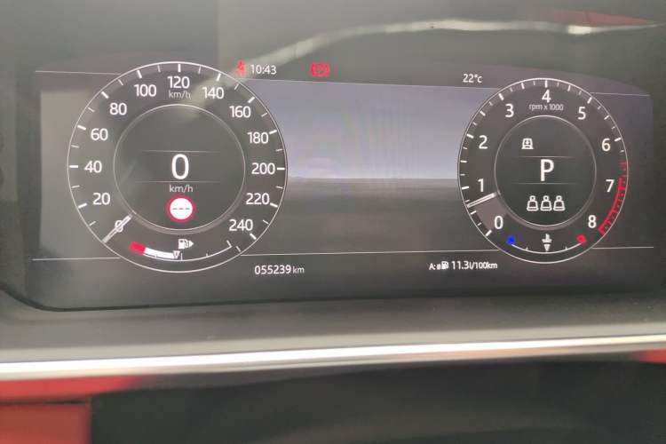 Used Land Rover Range Sport 2019 3.0 L6 HSE DYNAMIC Odometer Close Up