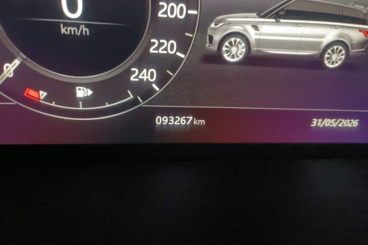 Used Land Rover Range Sport 2019 3.0 SC V6 HSE DYNAMIC Odometer Close Up