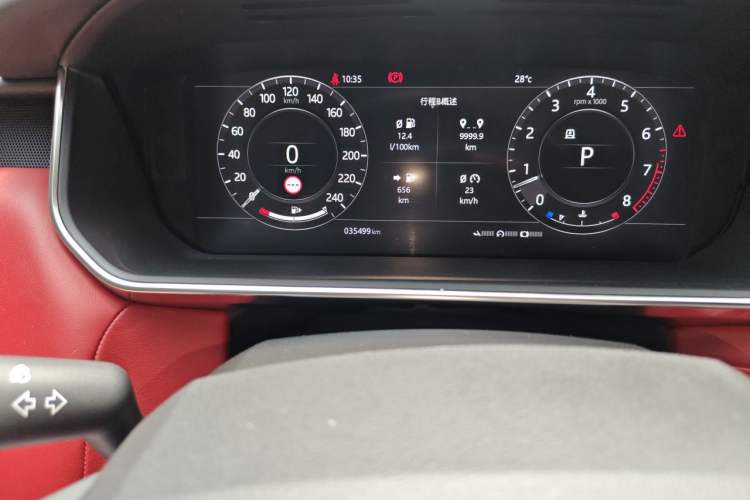 Used Land Rover Range Sport 2020 3.0 L6 HSE DYNAMIC Odometer Close Up