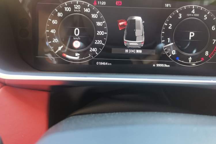 Used Land Rover Range Sport 2020 3.0 L6 HSE DYNAMIC Odometer Close Up