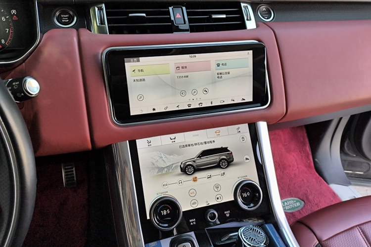 Used Land Rover Range Sport 2021 3.0 L6 YAO Black Edition Audio And AC Panel