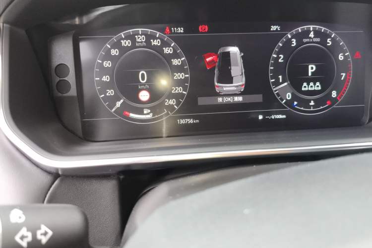 Used Land Rover Range Sport 2021 3.0 L6 YAO Black Edition Odometer Close Up