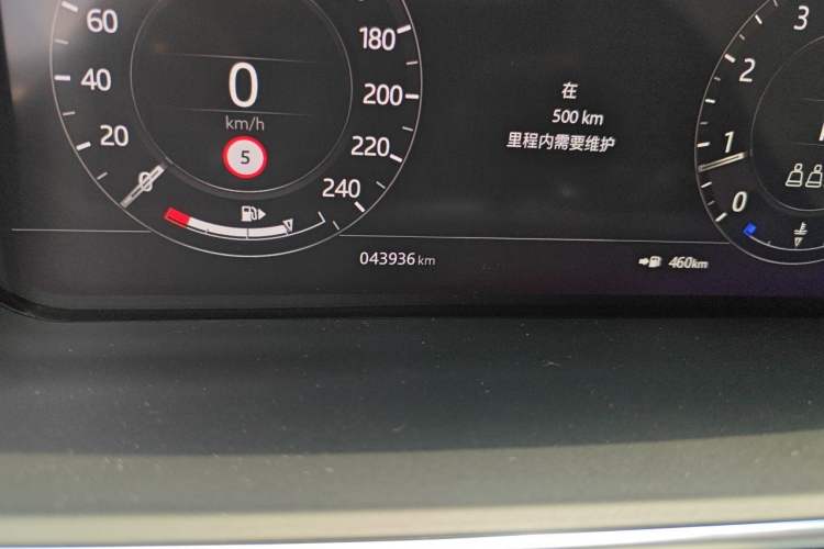 Used Land Rover Range Sport 2021 3.0 L6 YAO Black Edition Odometer Close Up