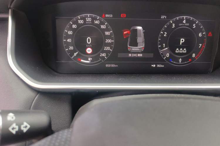 Used Land Rover Range Sport 2021 3.0 L6 SE Odometer Close Up