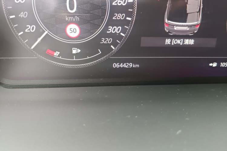 Used Land Rover Range Sport 2021 3.0 L6 YAO Black Edition Odometer Close Up