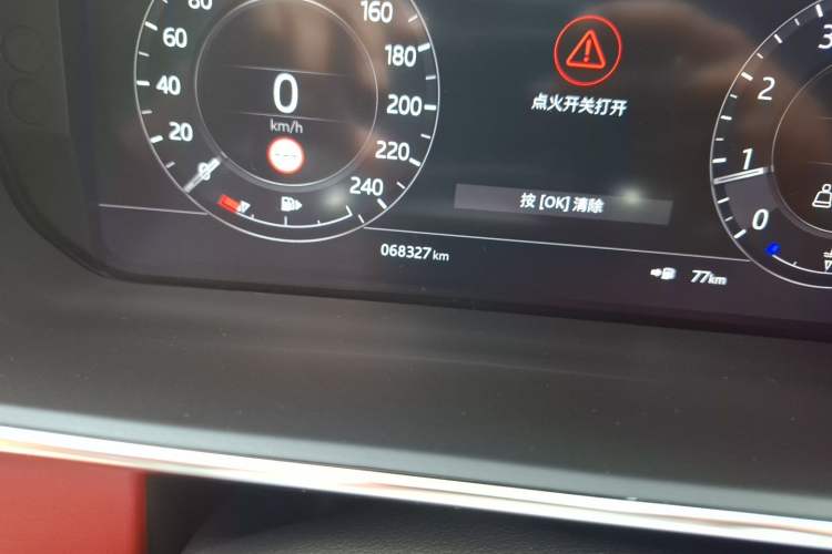 Used Land Rover Range Sport 2021 3.0 L6 YAO Black Edition Odometer Close Up