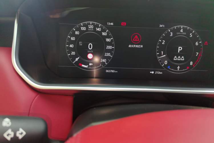 Used Land Rover Range Sport 2022 3.0 L6 YAO Black Edition Odometer Close Up