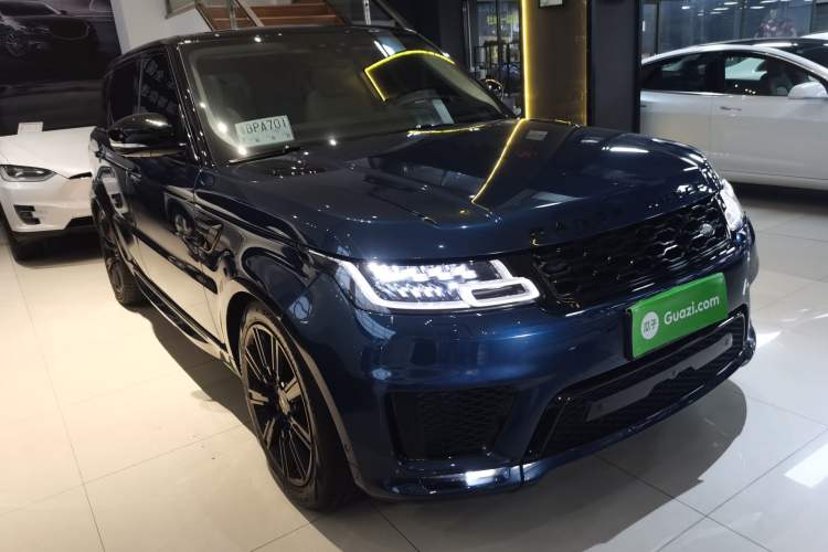 Used Land Rover Range Sport 2022 3.0 L6 Ink Blue Glitter Edition Front Right 45 Deg