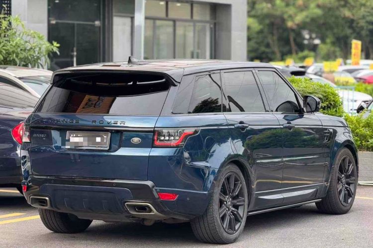 Used Land Rover Range Sport 2022 3.0 L6 Ink Blue Glitter Edition Rear Right 45 Deg